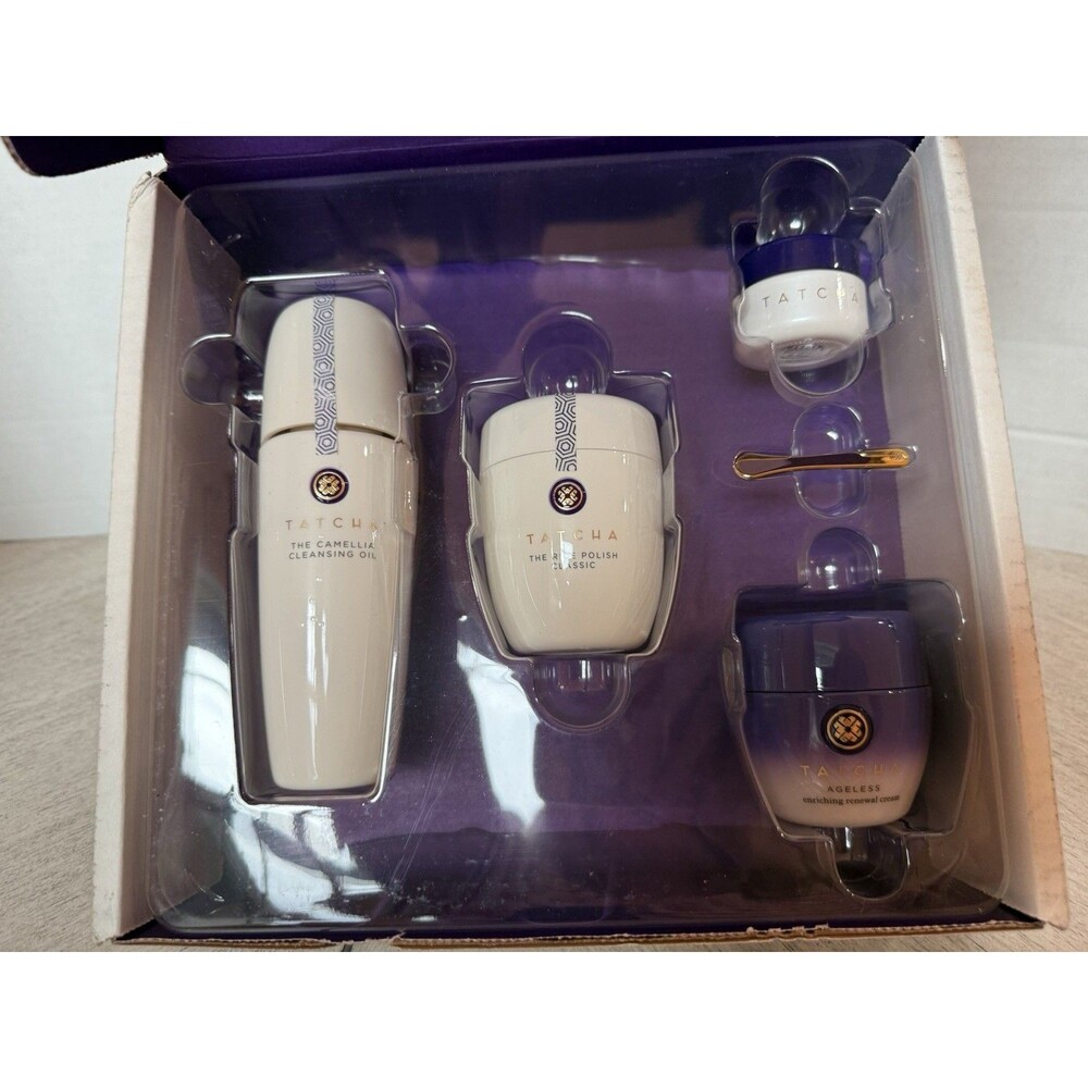 TATCHA 4-Piece Gift Set - Ageless Skincare KYOTO RITUAL TIMELESS RADIANCE